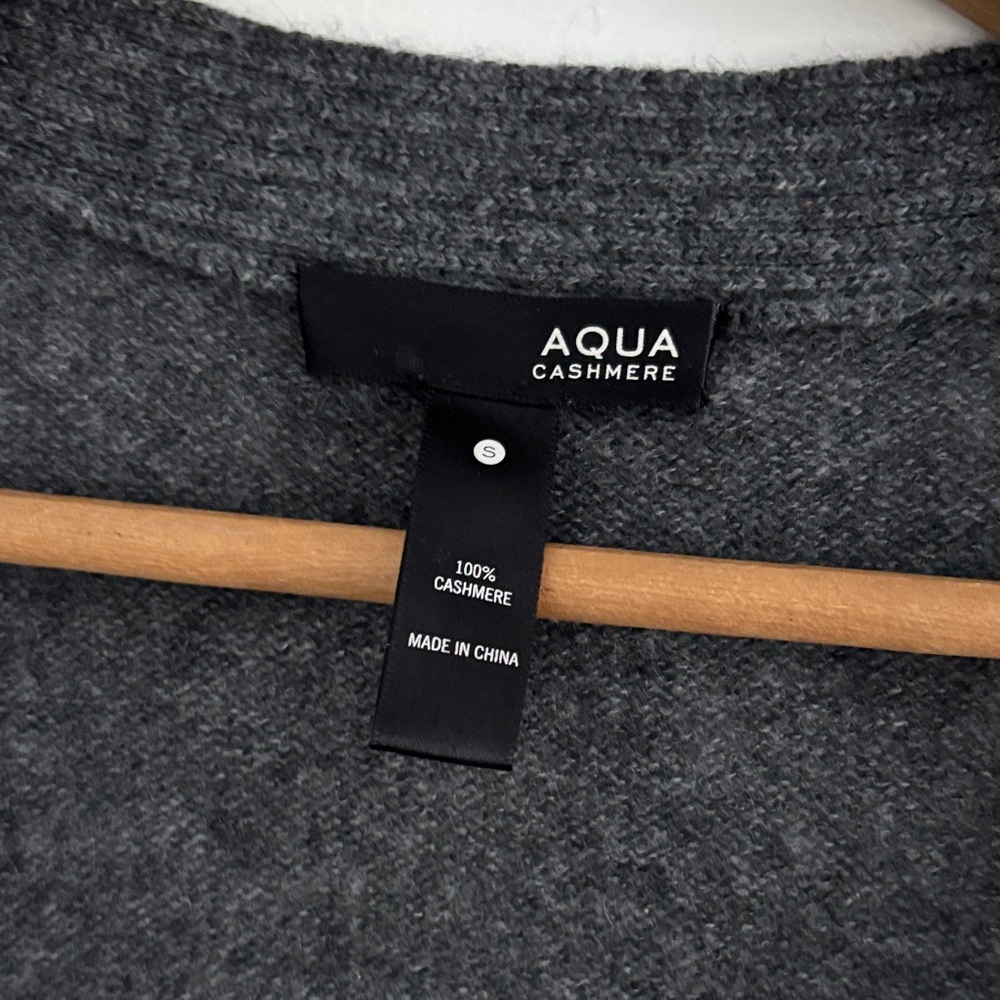 Aqua Charcoal Cashmere Knitwear